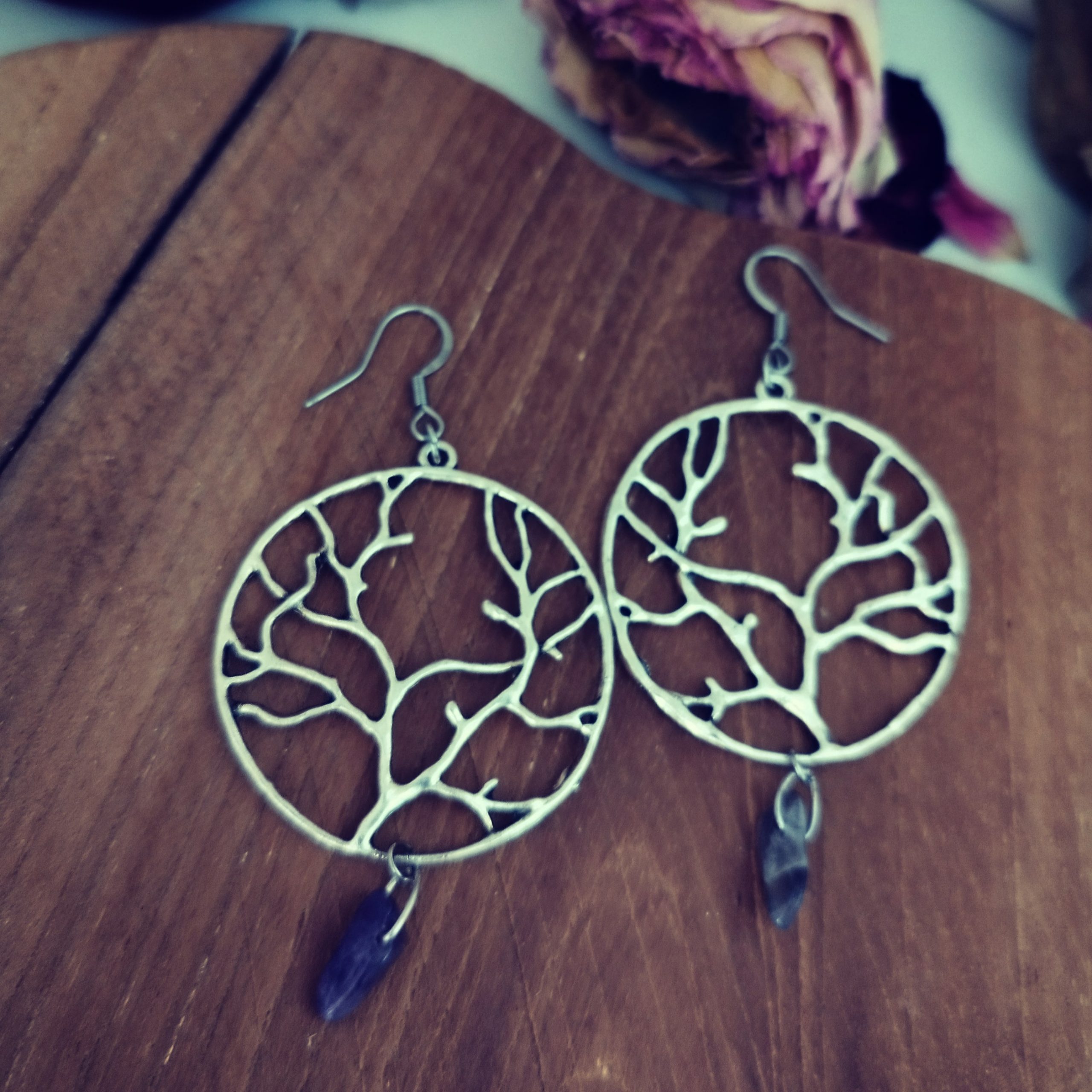 Boucles d'oreilles arbres "Âme des forêts" – Image 5