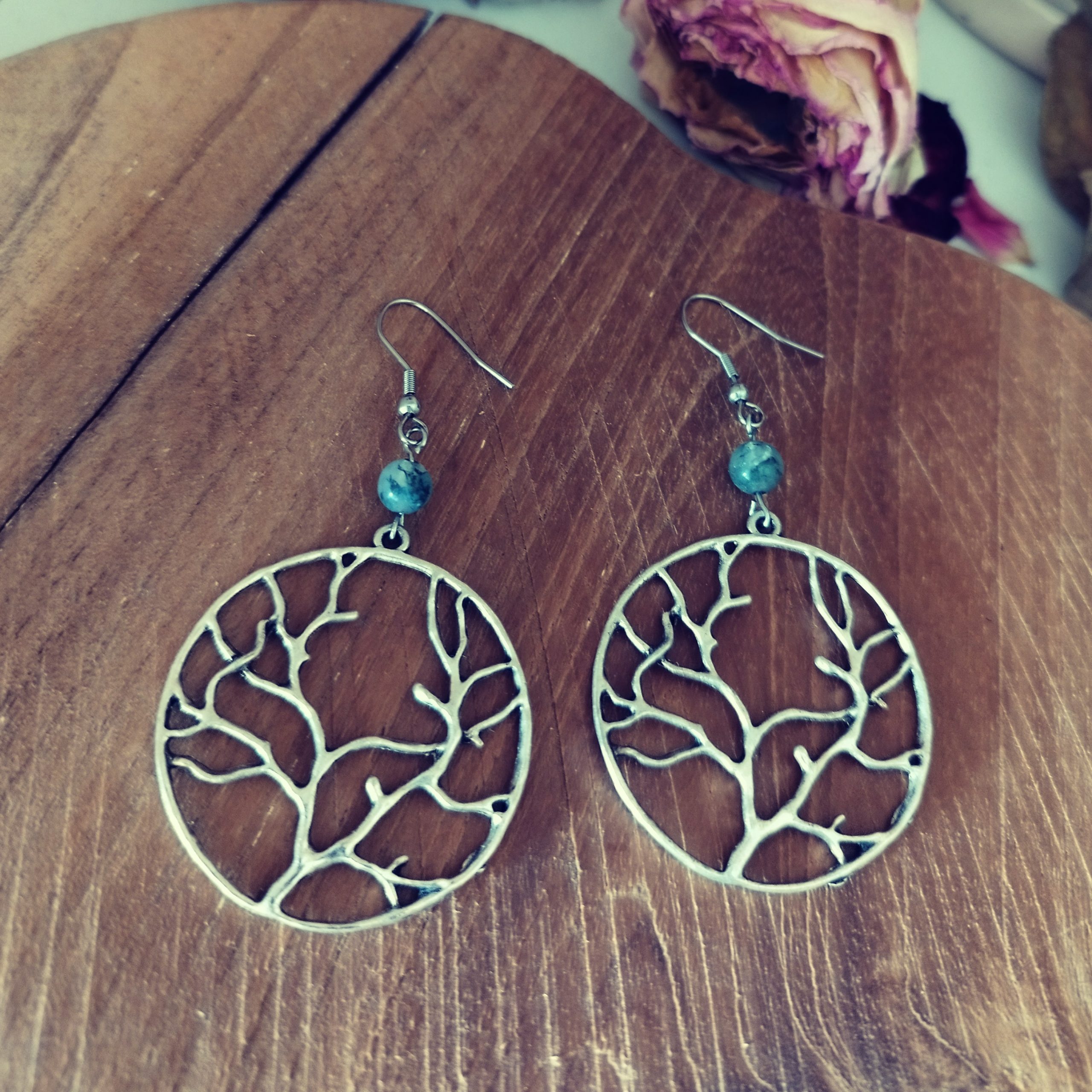 Boucles d'oreilles arbres "Âme des forêts" – Image 4