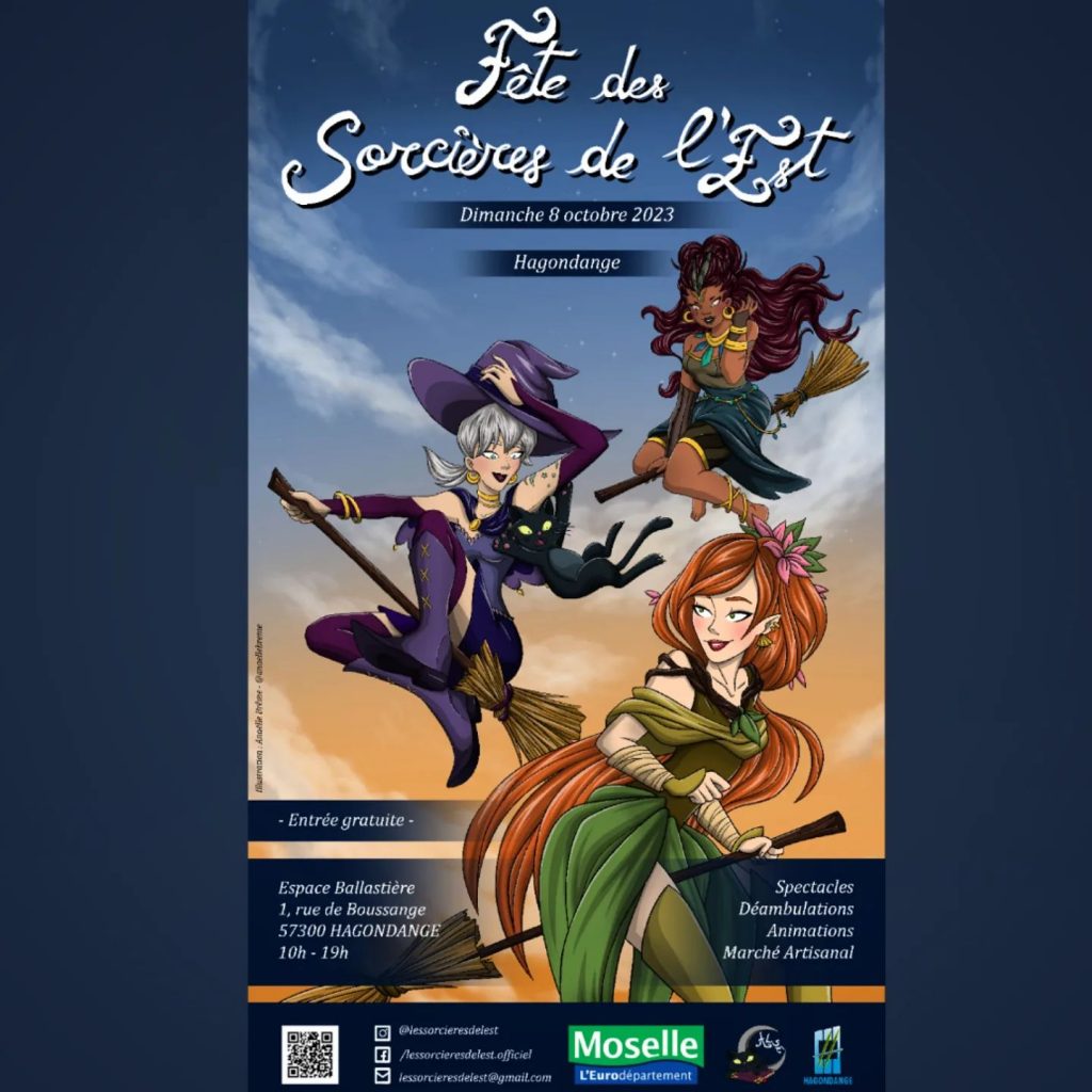affiche 2023 de la fete des sorcieres de l'est