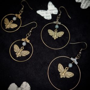boucles d'oreilles papillon bohème modèles