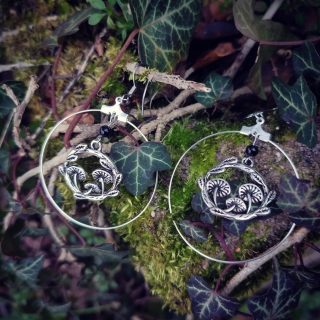boucles d'oreilles champignons des bois