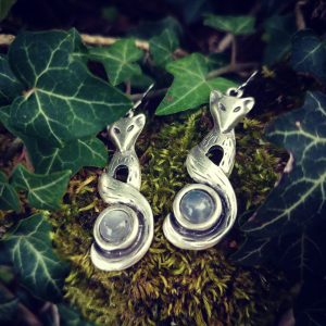 boucles d'oreilles renards gardien forêt