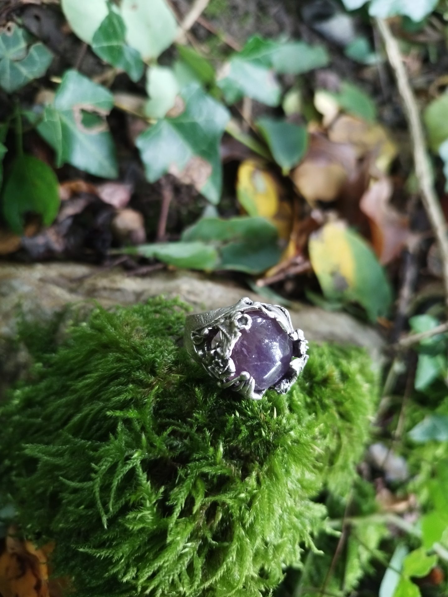 bague chevalière nature florissante